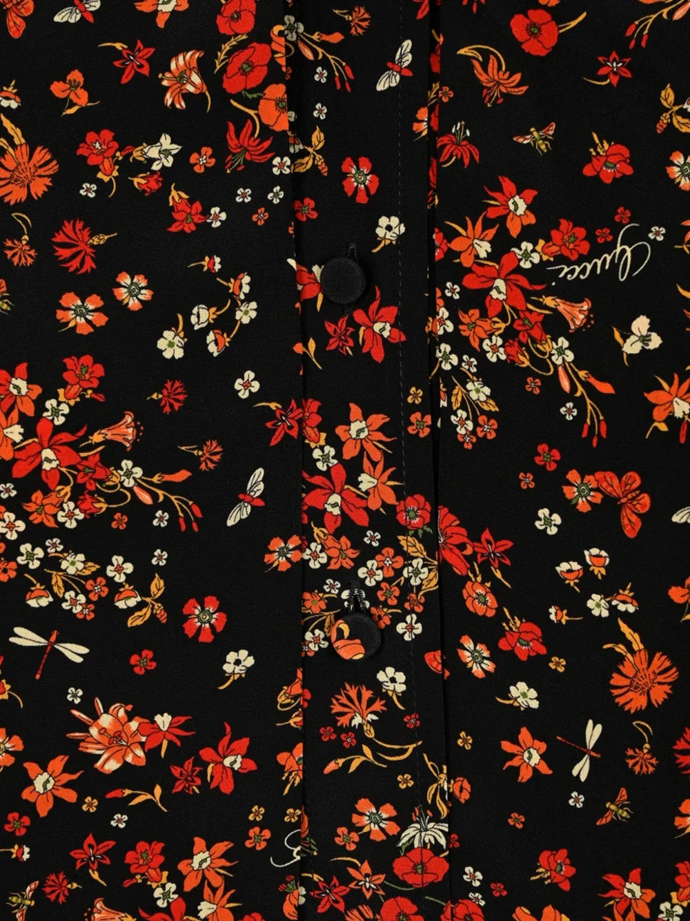 Gucci Overhemd met print Zwart