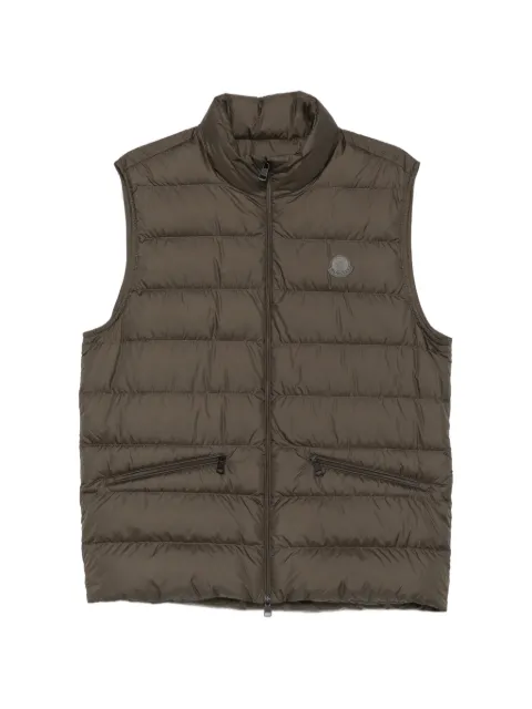 Moncler quilted logo-patch gilet