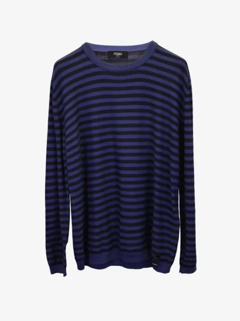 Fendi Pre-Owned striped cashmere sweater