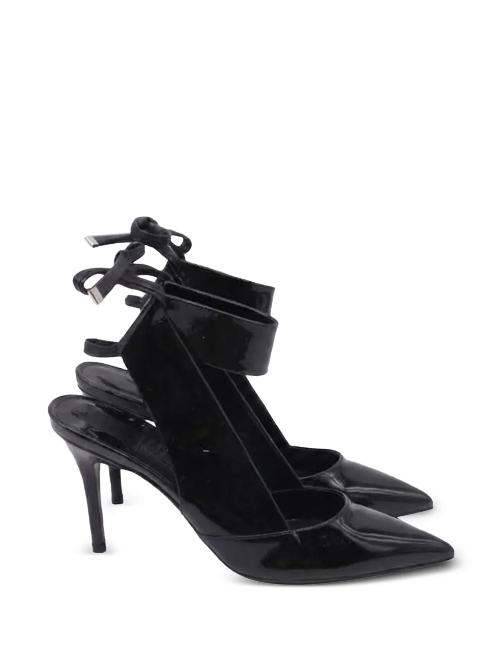 Ferragamo Pre-Owned Ankle-strap PVC pumps - Schwarz