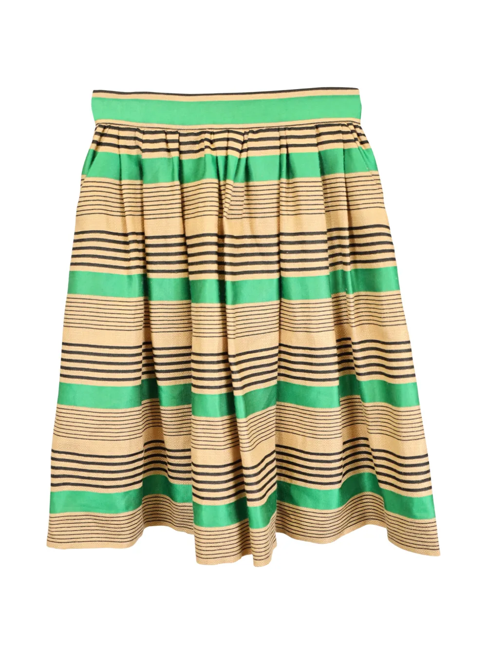 Dolce & Gabbana Pre-Owned minijupe à rayures - Vert Dolce & Gabbana Pre-Owned minijupe à rayures - Vert