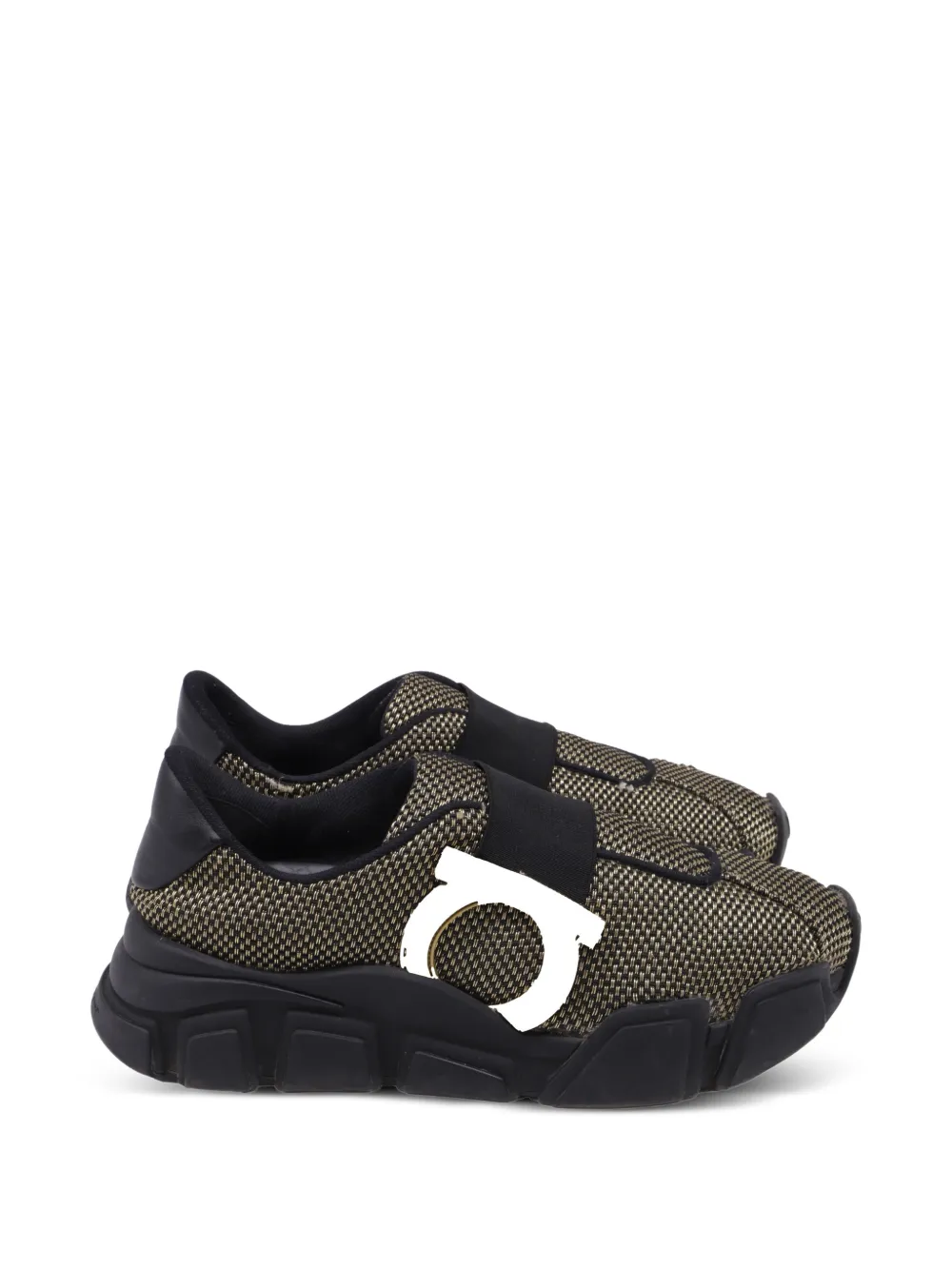 Ferragamo Pre-Owned Monster Gancini sneakers - Gelb