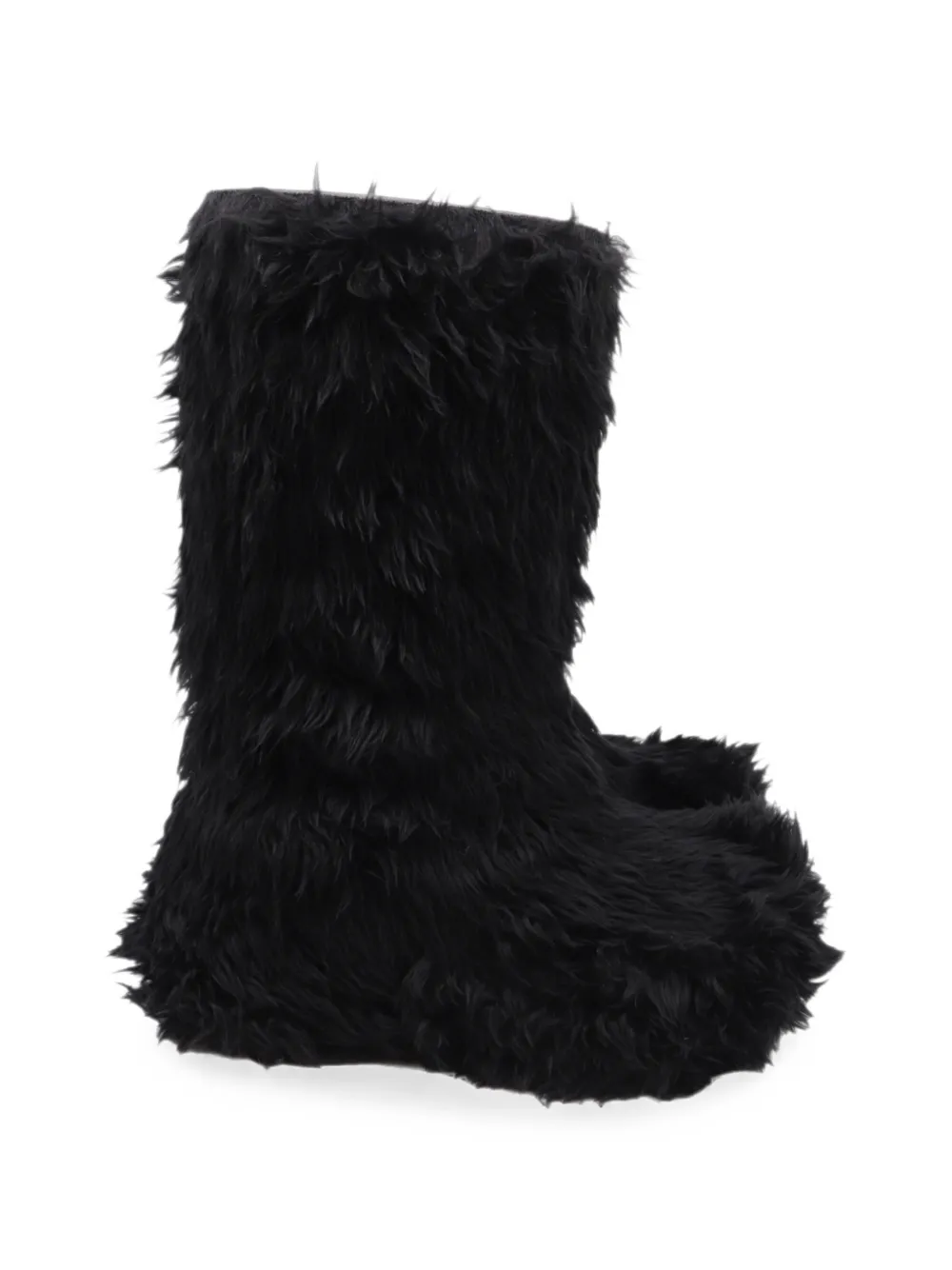 Balenciaga Pre-Owned Crocs faux-fur boots - Schwarz