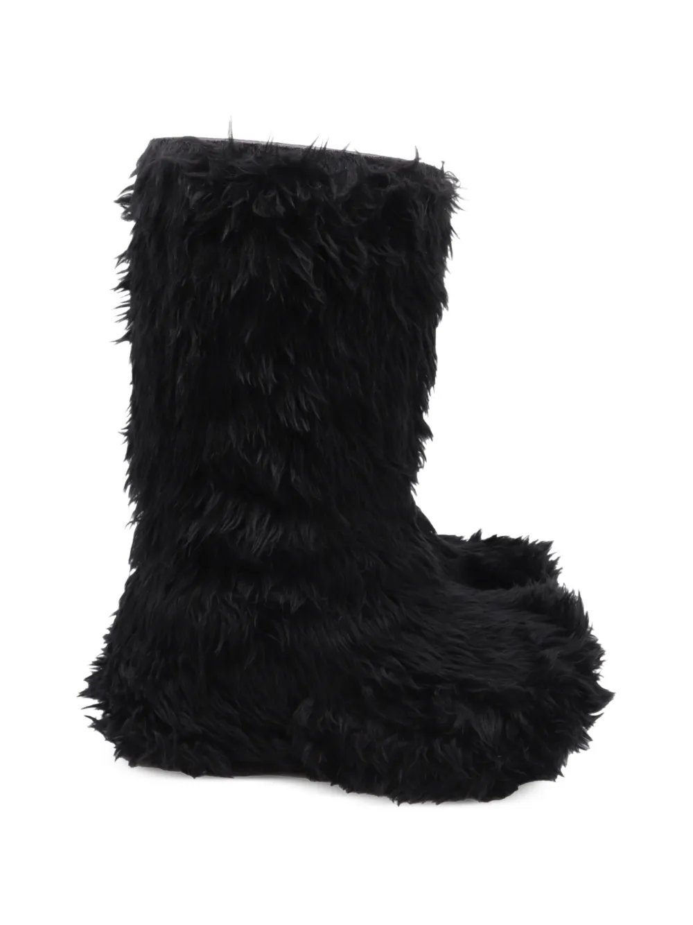 Balenciaga Pre-Owned Crocs faux-fur boots - Nero