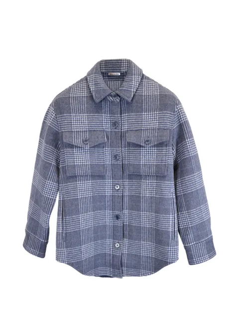 Reformation plaid-print button-down jacket