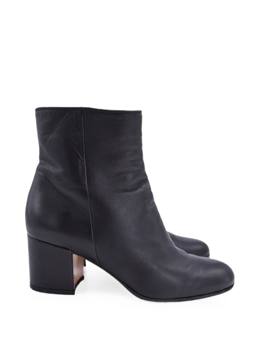 Pre-owned Gianvito Rossi Side-zip Ankle Boots In Black