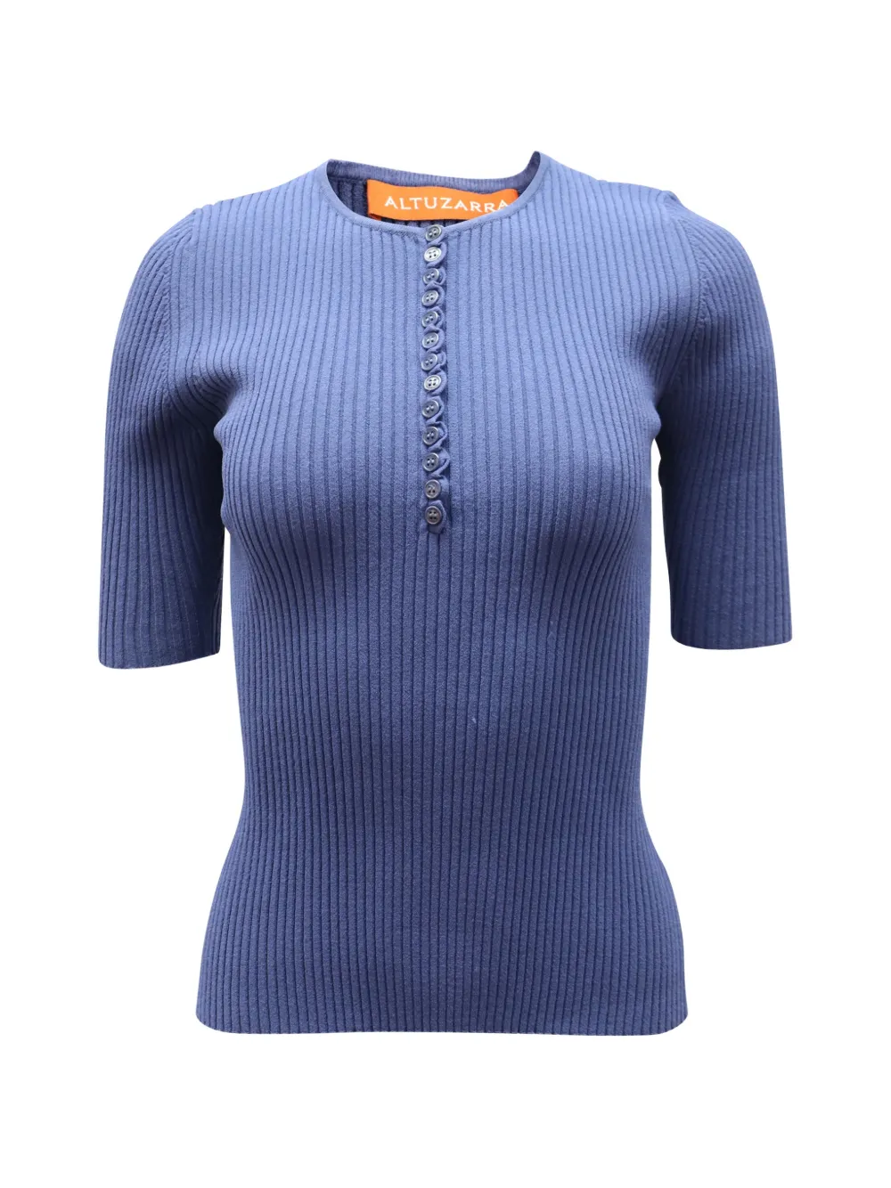 Altuzarra Dory ribbed-knit top - Blu