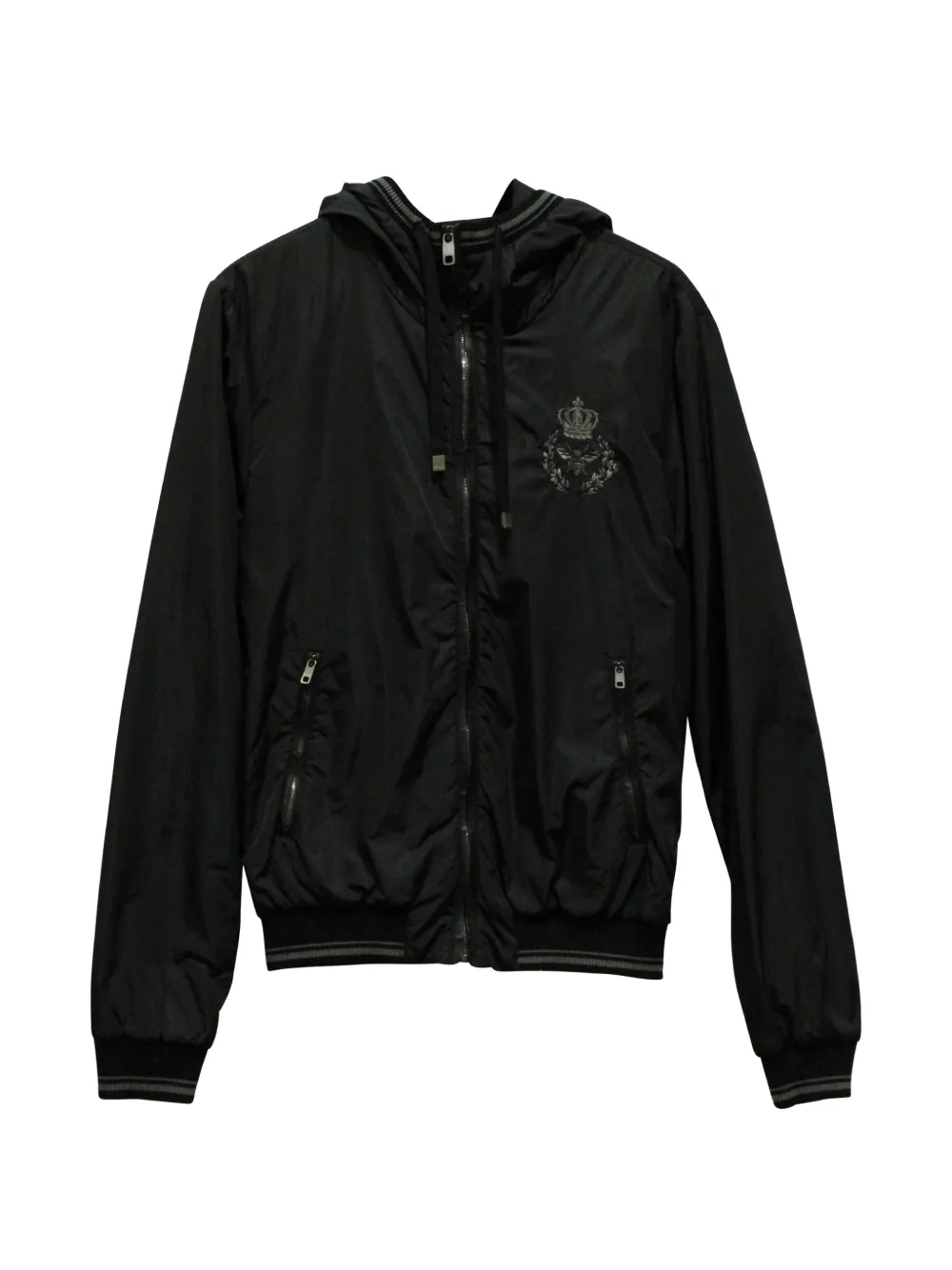 Dolce & Gabbana Pre-Owned hooded bomber jacket - Nero