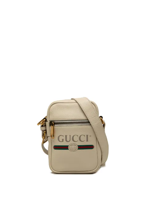 Gucci Pre-Owned 2000-2015 Mini Grained Calfskin Logo crossbody bag