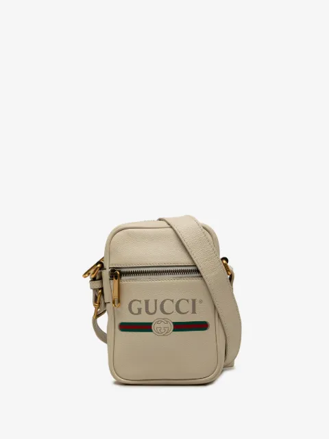 Gucci Pre-Owned 2000-2015 미니 그레인 카프스킨 로고 크로스 백