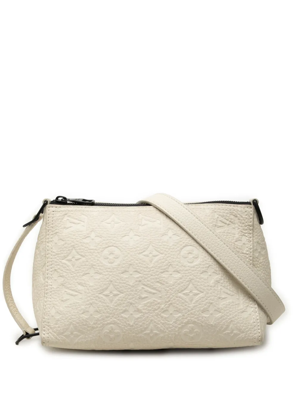 Louis Vuitton Pre-Owned 2019 Monogram Empreinte Triangle Messenger Bag satchel - Weiß