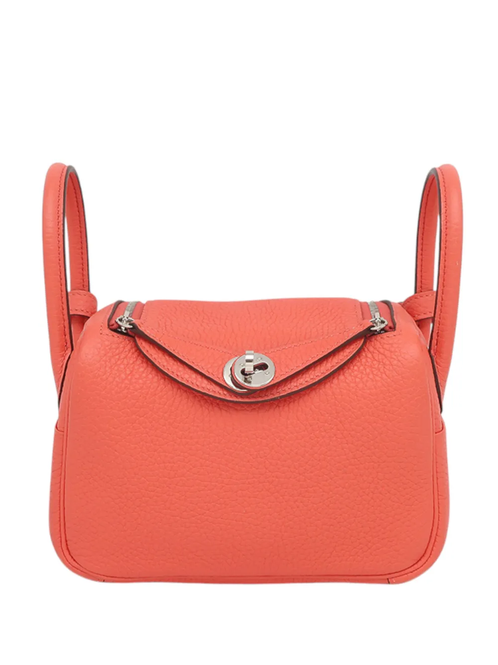 Hermès Pre-Owned 2021 Mini Clemence Lindy 20 satchel - Rosa