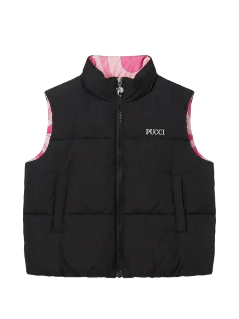 PUCCI logo-print quilted gilet