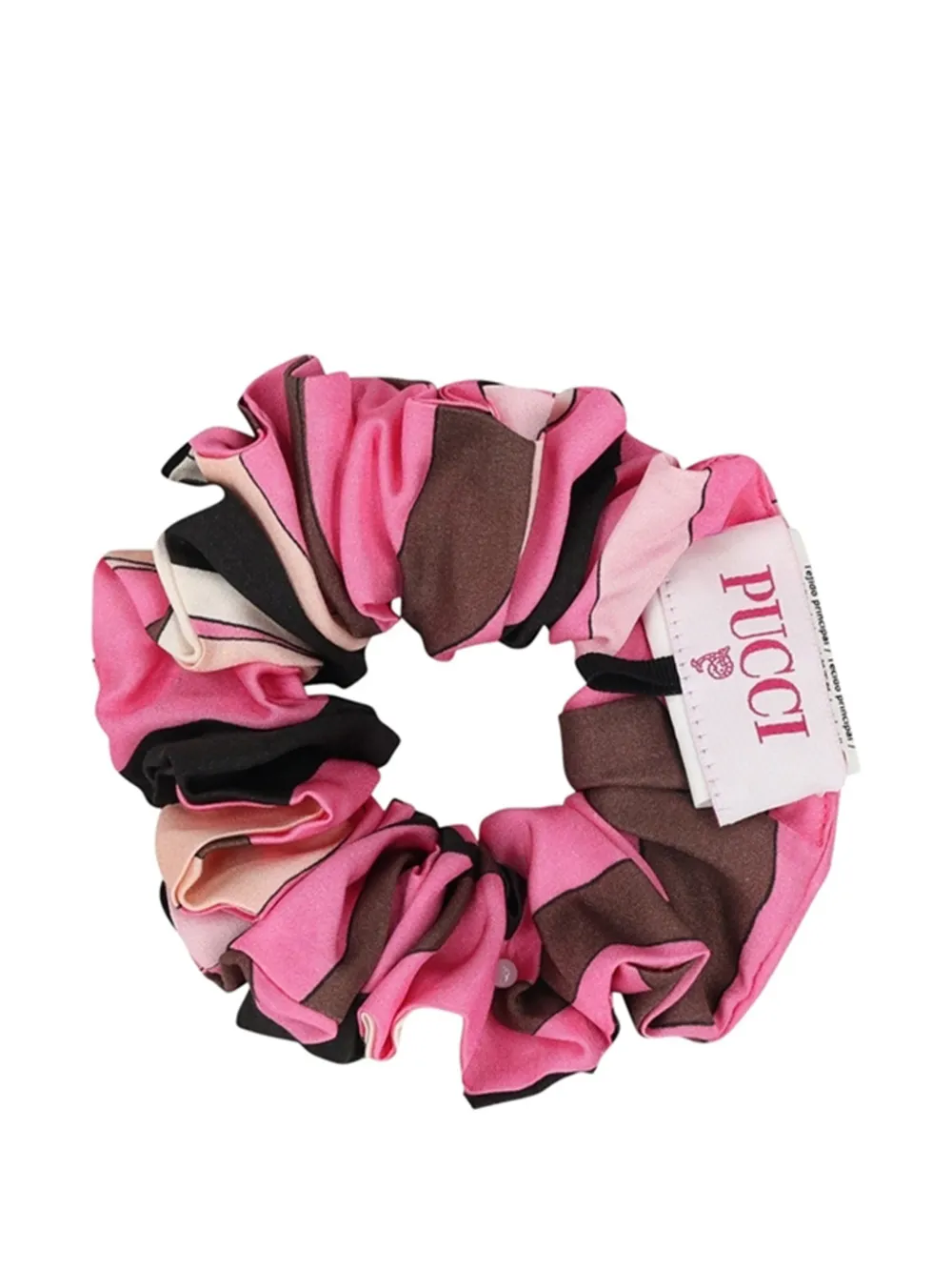 PUCCI Iride-print scrunchies Roze