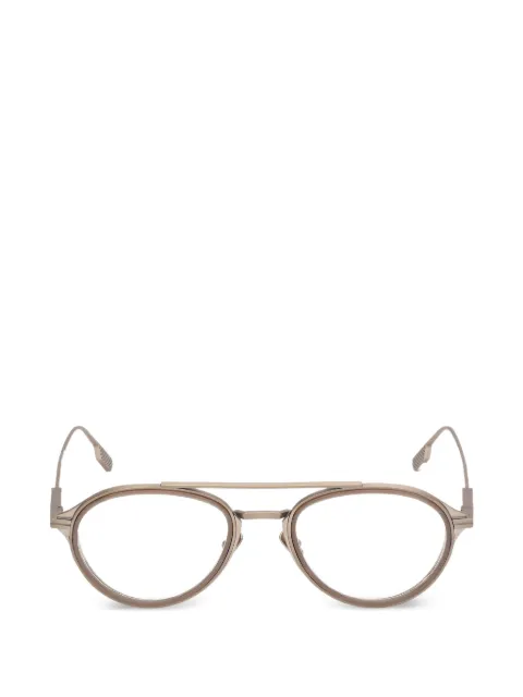 Zegna double-bridge glasses