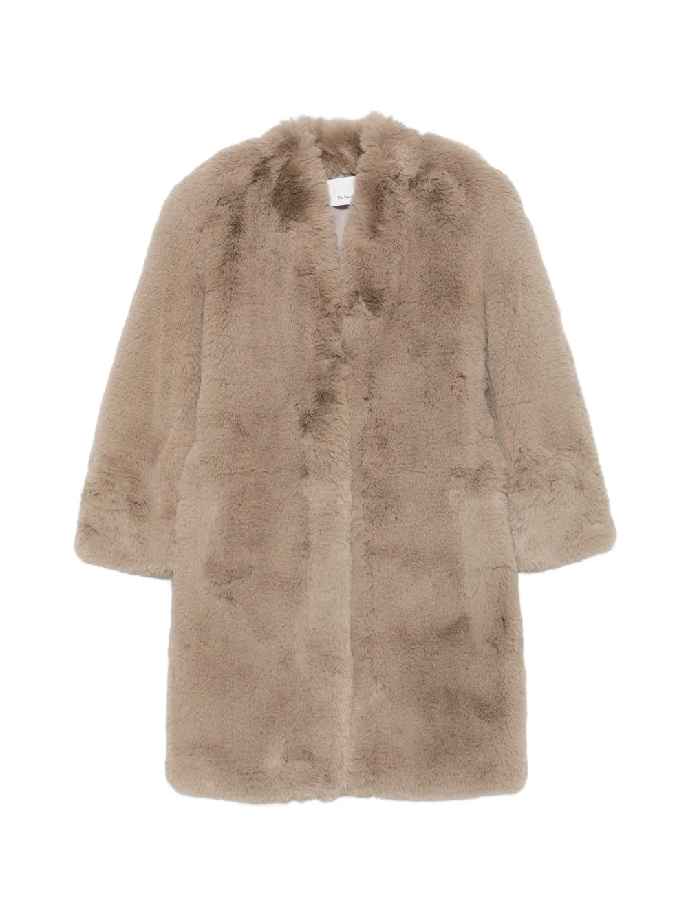 The Frankie Shop Destiny belted faux-fur coat - Toni neutri