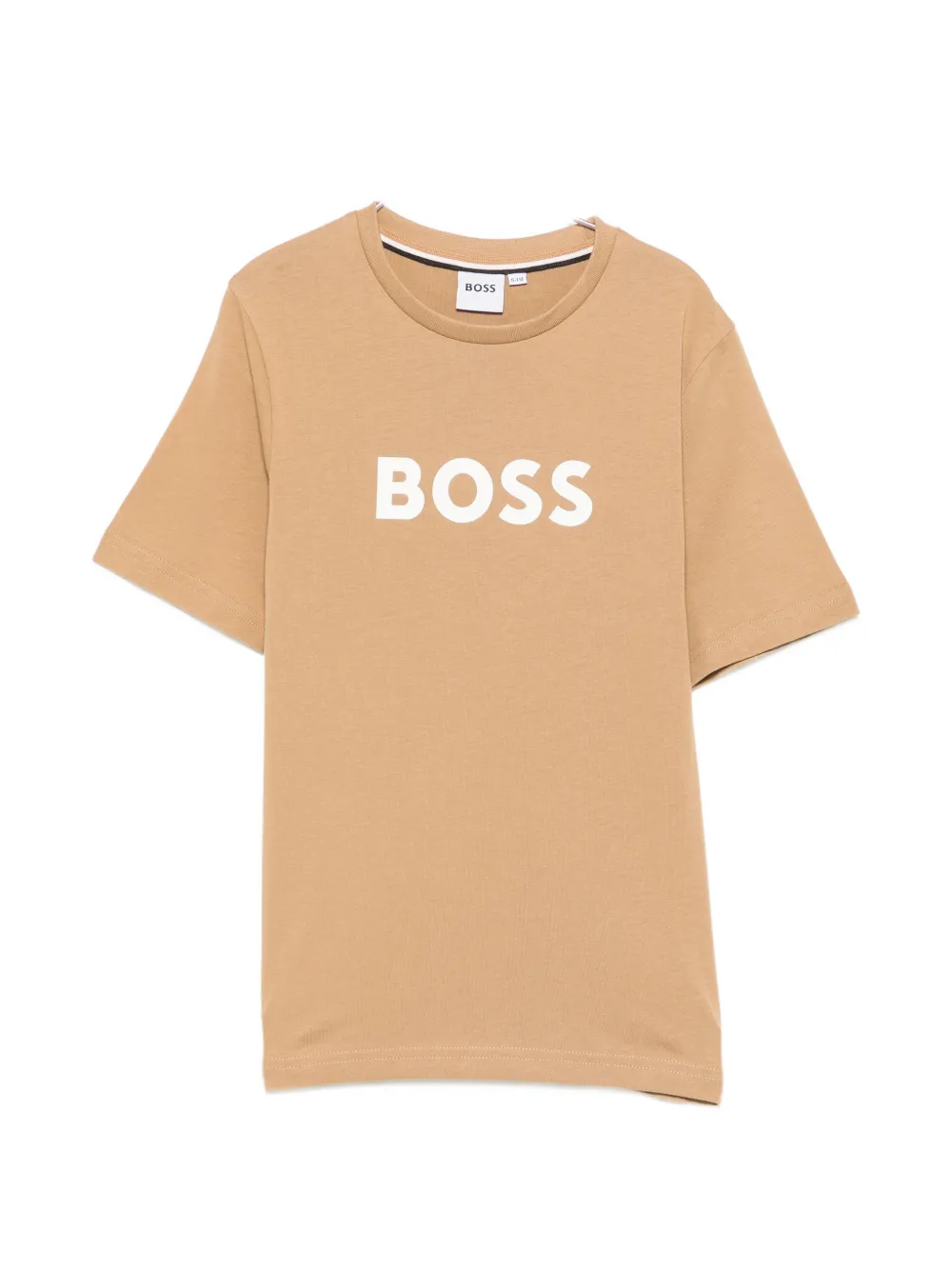 BOSS Kidswear logo-print T-shirt - Toni neutri