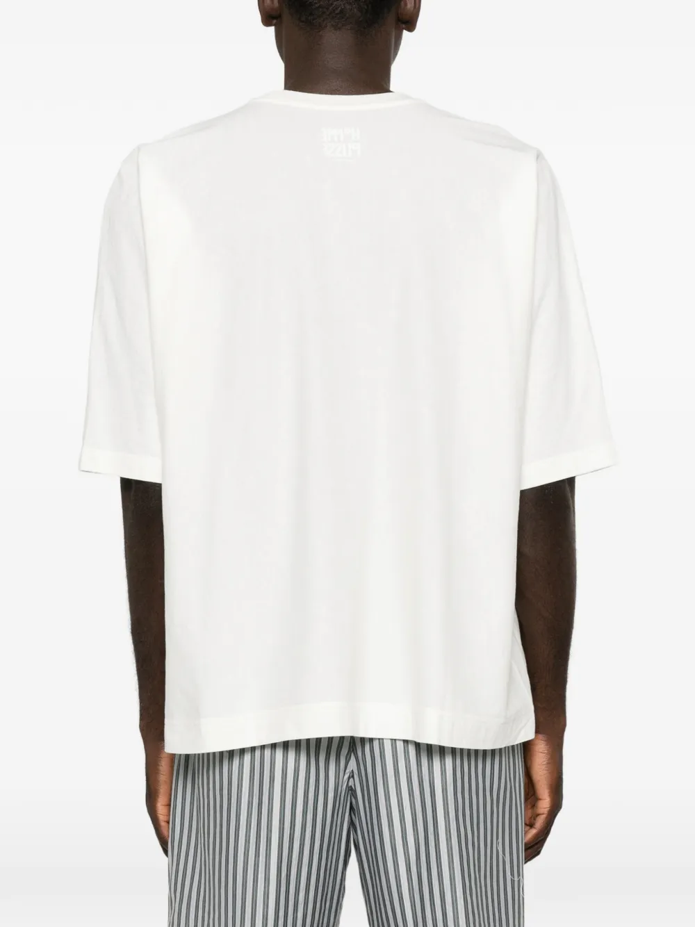 Homme Plissé Issey Miyake T-shirt met logoprint Wit