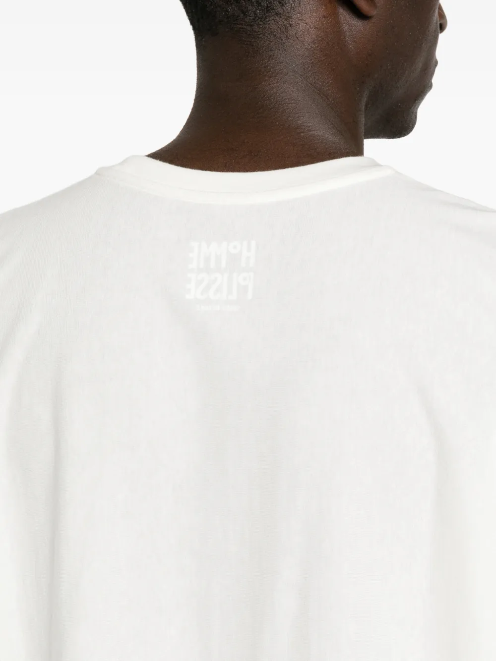 Homme Plissé Issey Miyake T-shirt met logoprint Wit