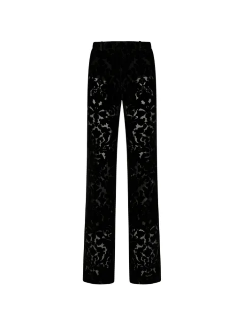 Gucci floral devoré velour pants