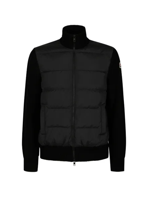 Moncler padded wool zip-up cardigan