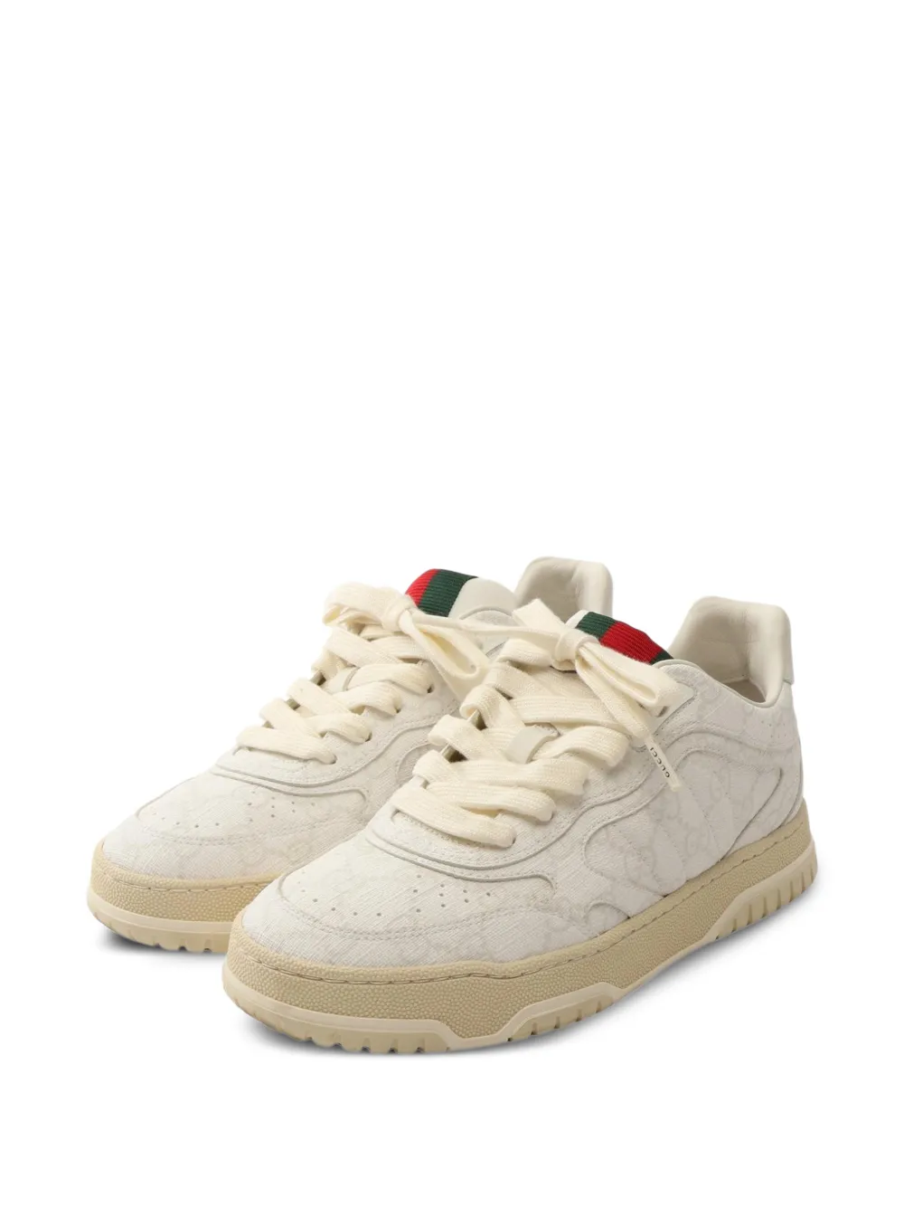 Gucci Pre-Owned 2010s Re-Web GG Supreme sneakers - Nude