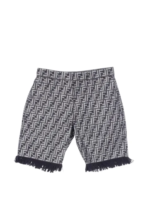 Fendi Pre-Owned 2010s Zucca fringed shorts