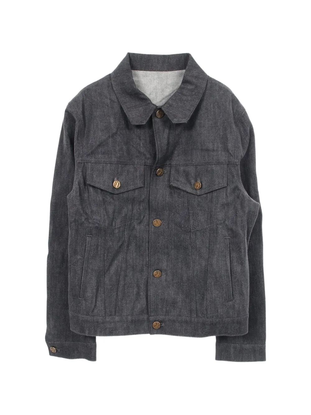 Louis Vuitton Pre-Owned 2010s Shadow monogram denim jacket - Grau