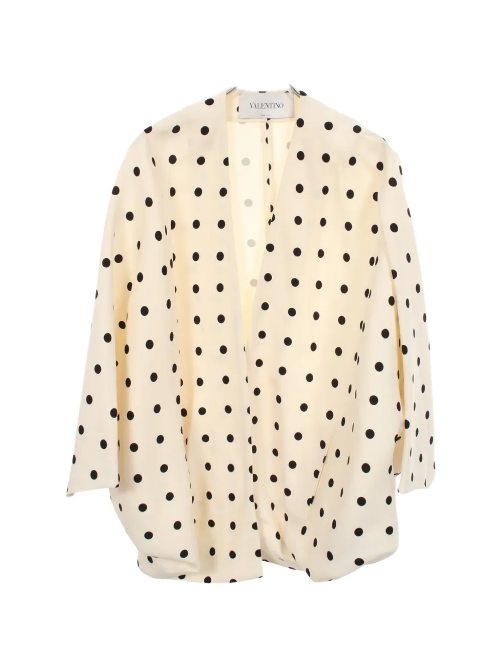 Valentino Garavani Pre-Owned 2010s polka-dot poncho jacket - Toni neutri