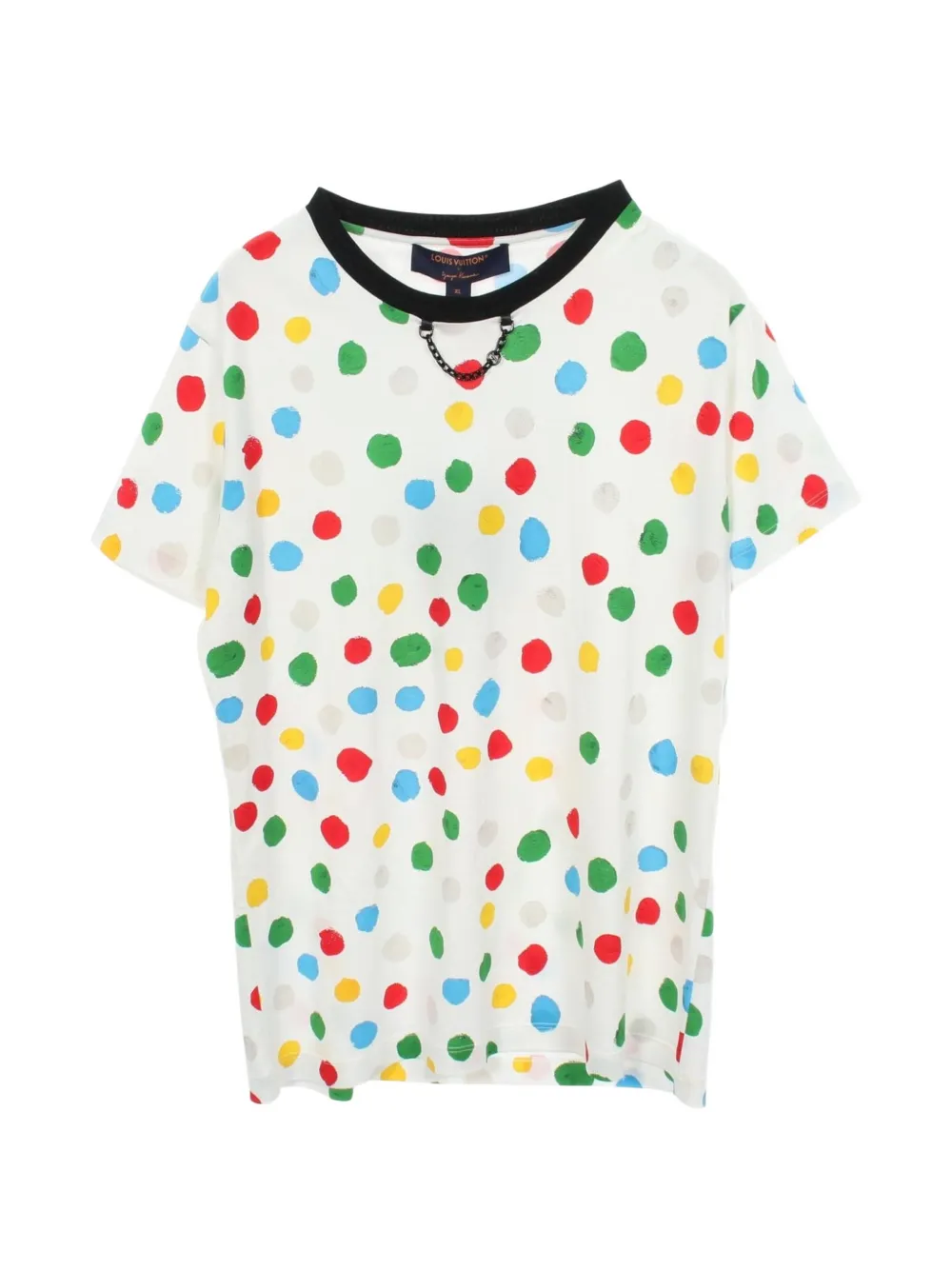 Louis Vuitton Pre-Owned x Yayoi Kusama 2010s Dot chain T-shirt - Weiß