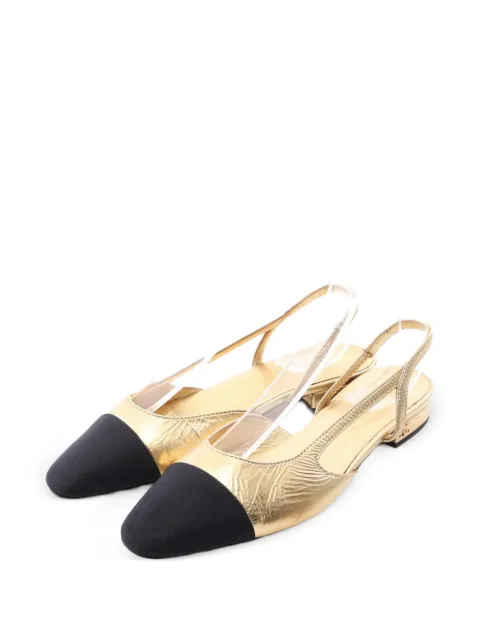 CHANEL Pre-Owned zapatos de tacón Coco Mark con tira trasera 1986-1988