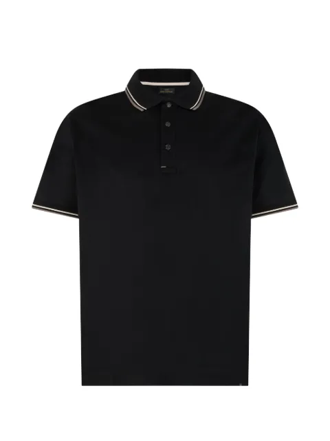 Paul & Shark striped-trim cotton polo shirt