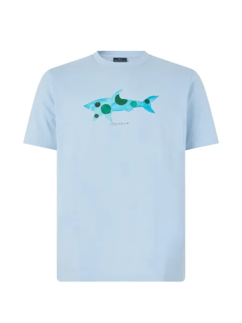 Paul & Shark shark-print cotton T-shirt