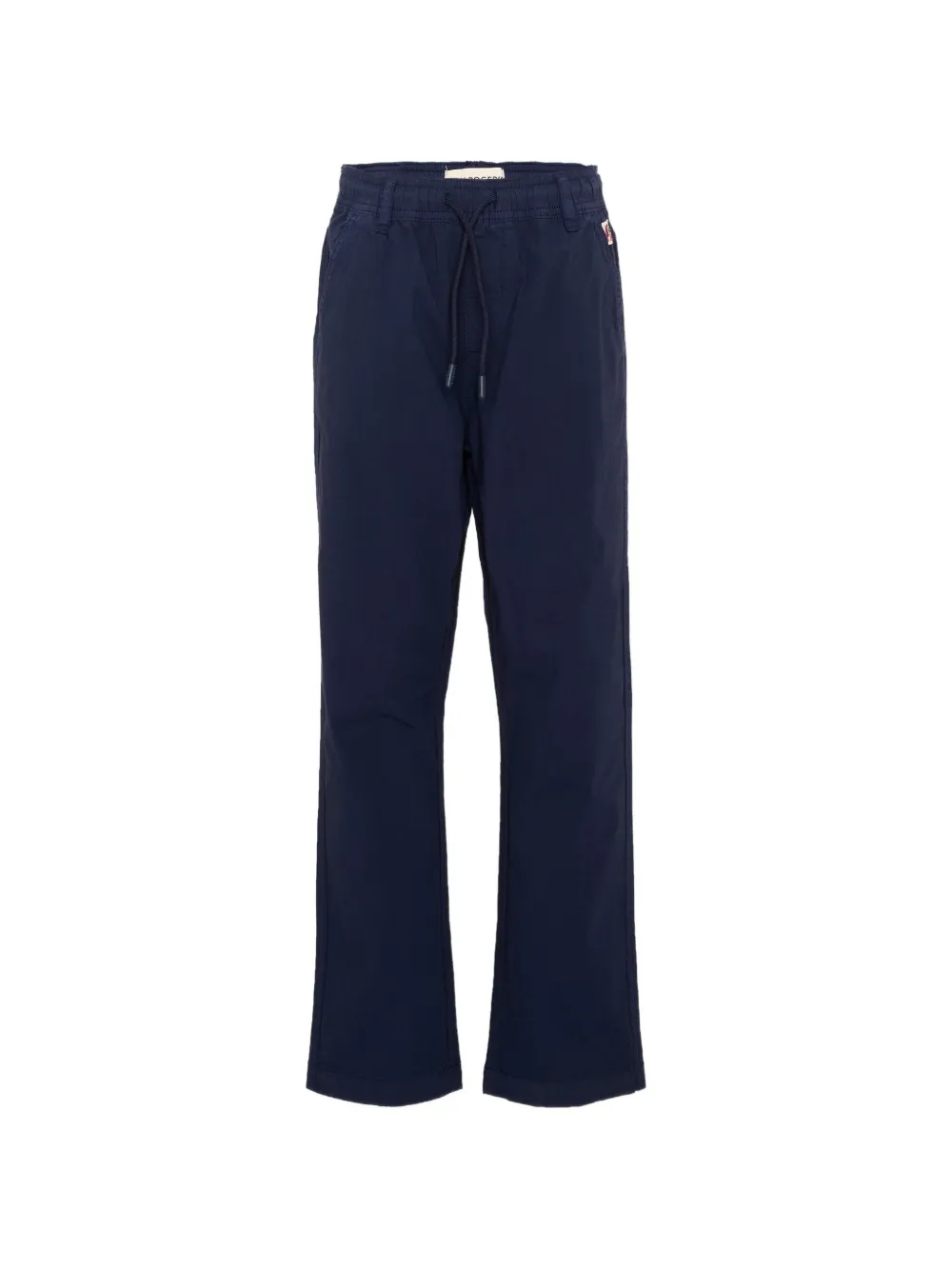 Roy Rogers Kids logo-patch drawstring-waist trousers - Blu