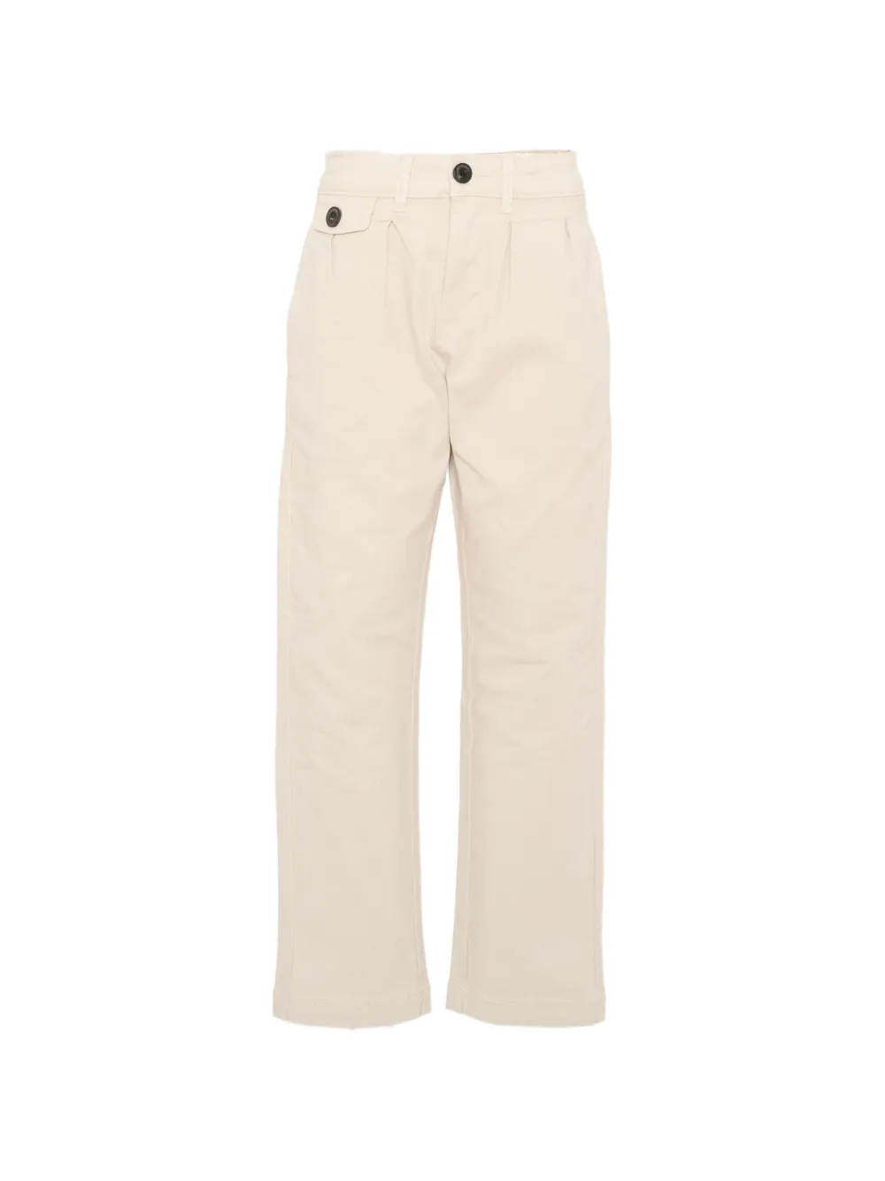 Roy Rogers Kids pleated straight-leg trousers - Toni neutri