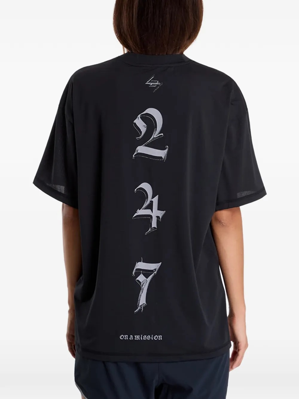 Represent 247 T-shirt met logoprint Zwart