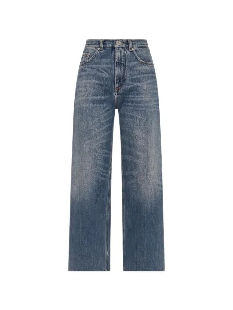 Seventy faded-effect wide-leg jeans