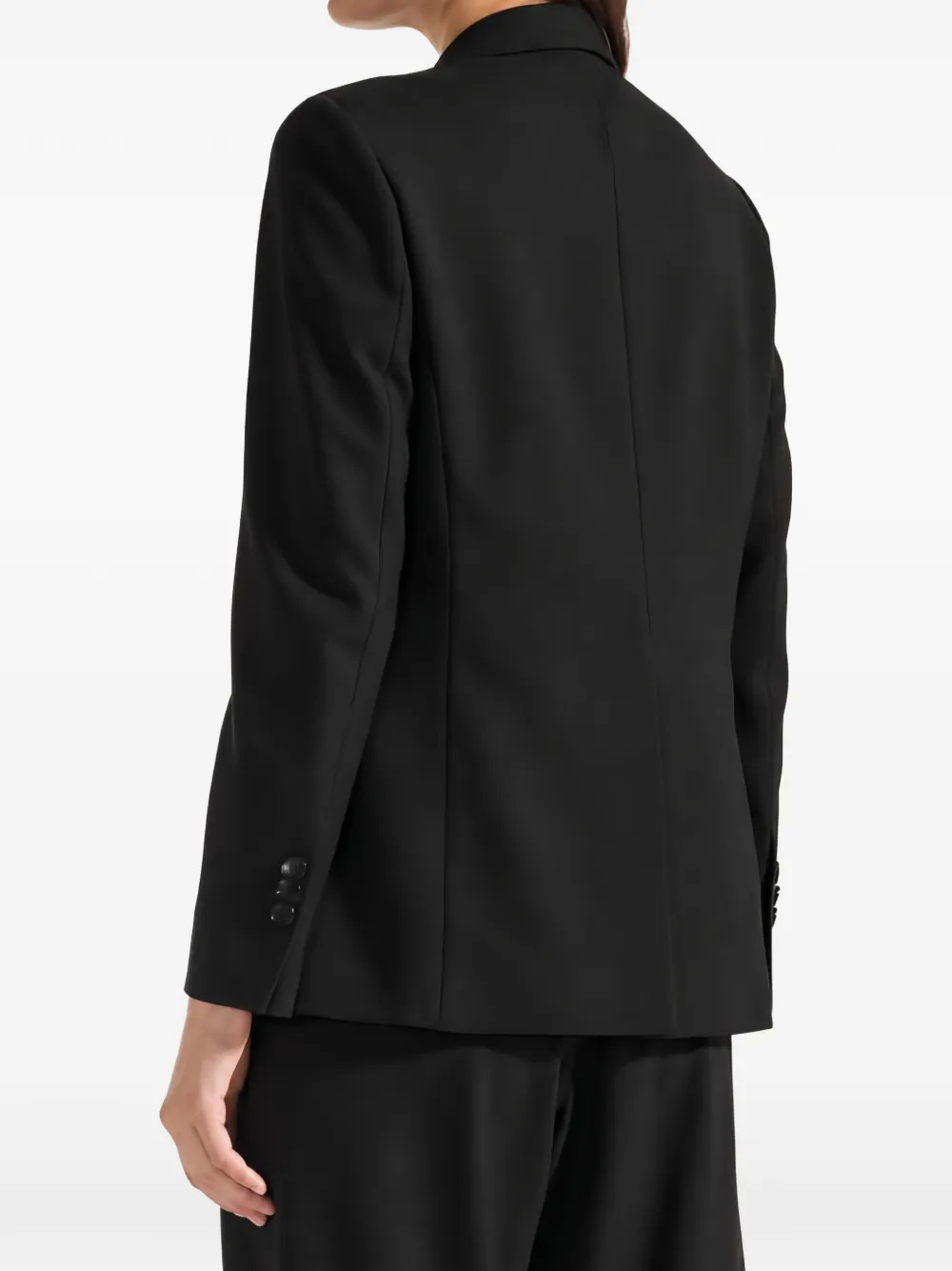 Seventy Blazer met dubbele rij knopen en puntige revers Zwart