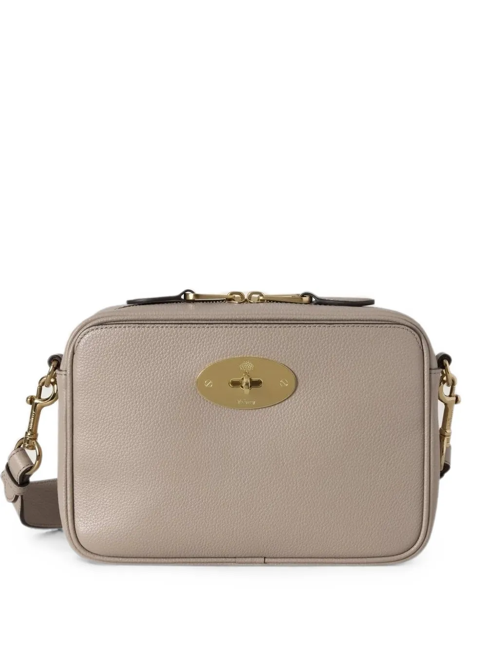 Mulberry small Darley grained leather cross body bag - Grigio