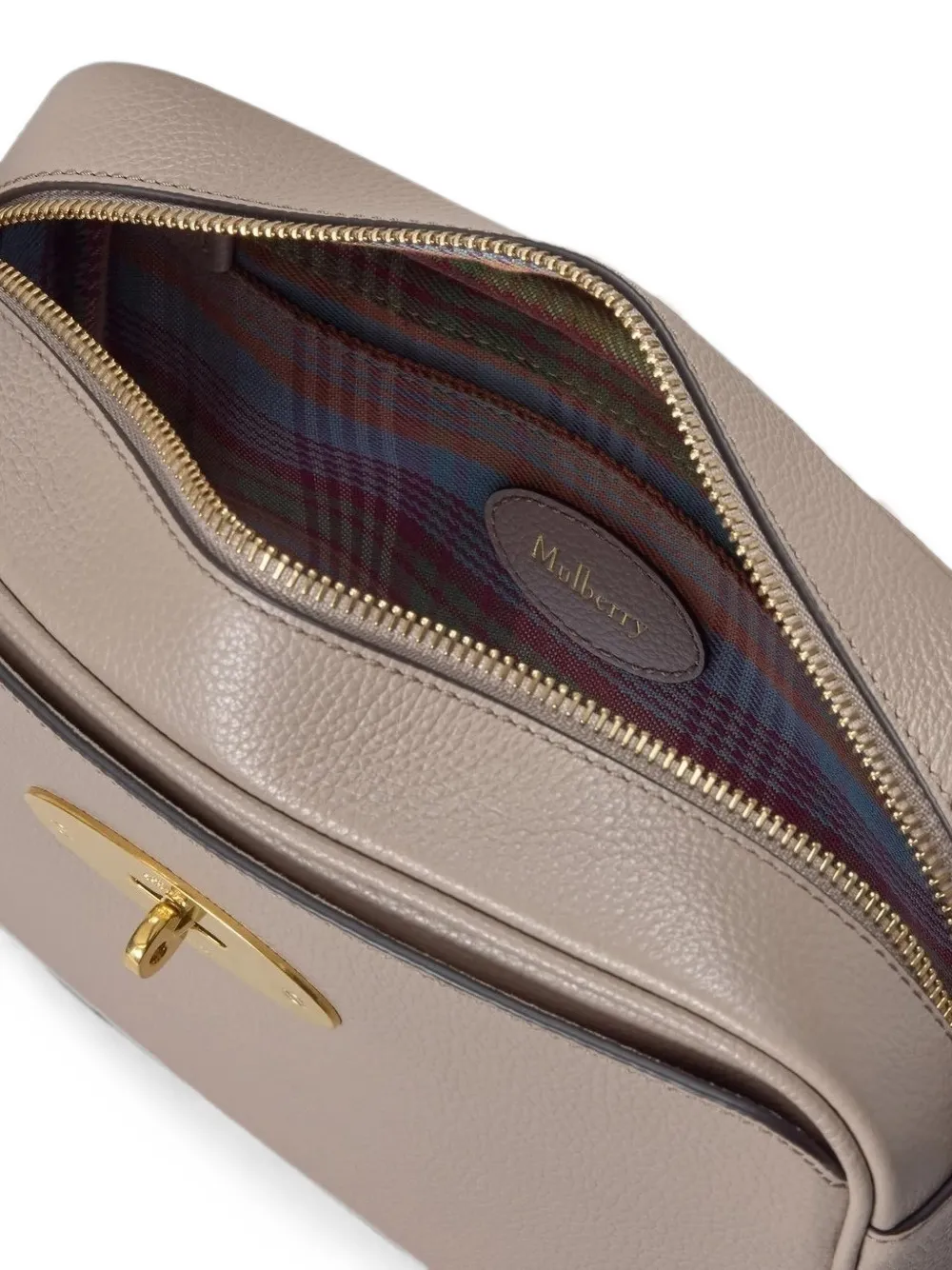 Mulberry Kleine Darley crossbodytas van bewerkt leer Grijs