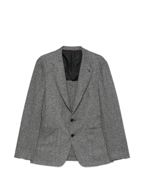 Canali chaqueta Kei con motivo de espiga y botones