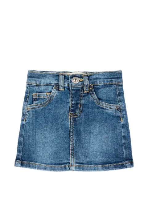 Roy Rogers Kids Santa Cruz logo-patch denim mini skirt