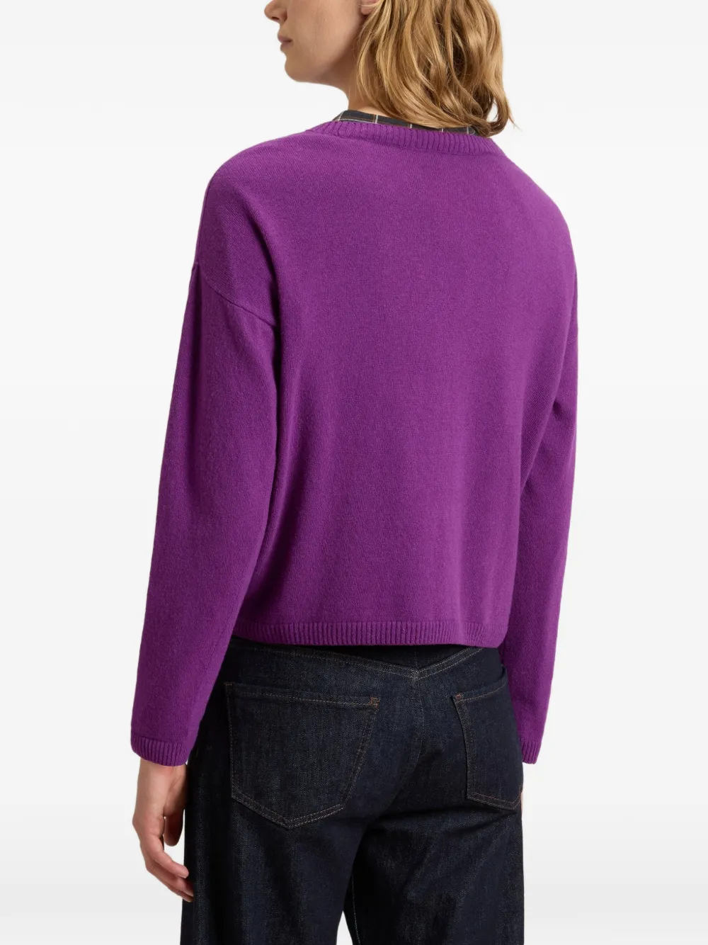 Woolrich Trui met ronde hals Paars