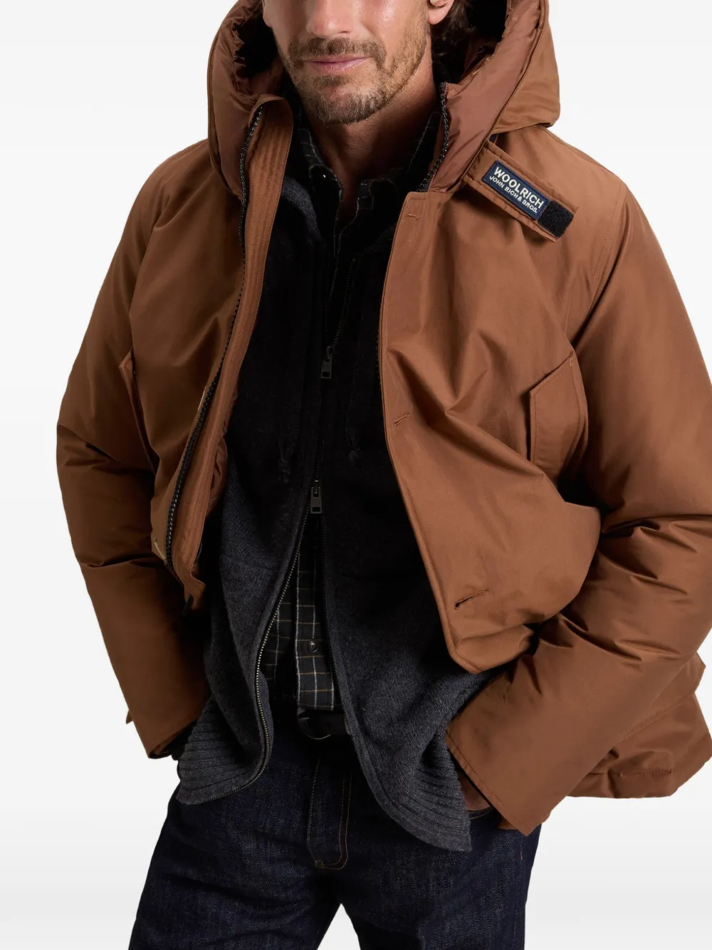 Woolrich Parka met capuchon Bruin