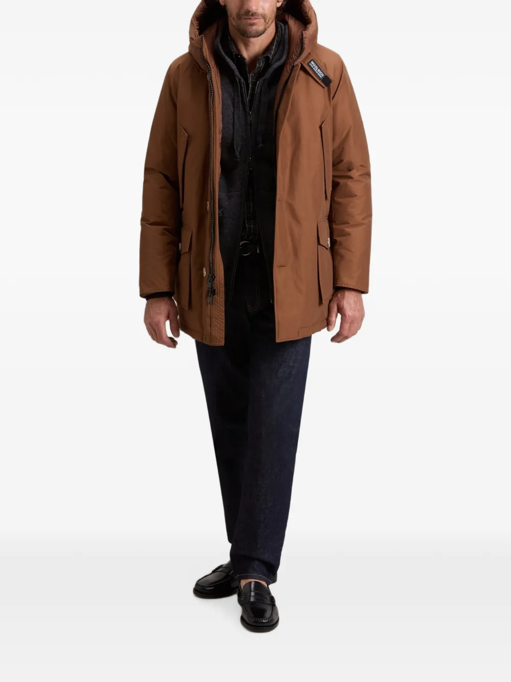 Woolrich Parka met capuchon Bruin