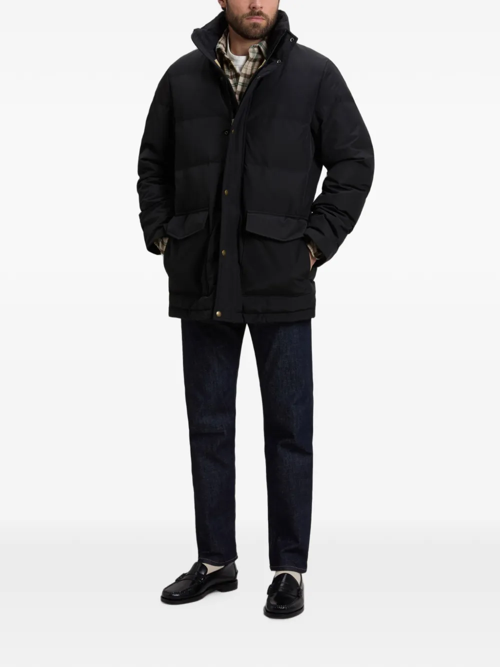 Woolrich Ramar Cloth donsjack Zwart