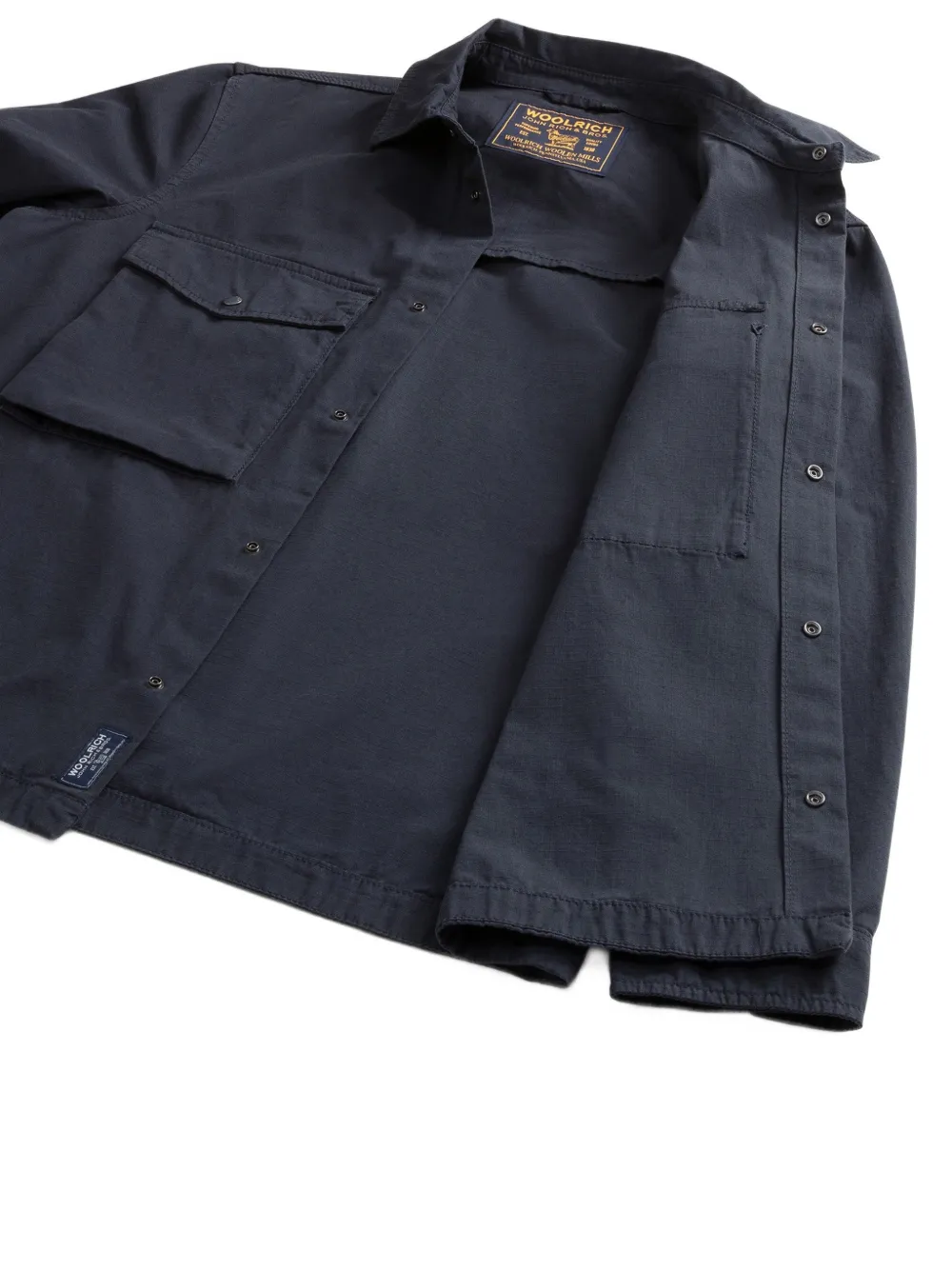Woolrich Ripstop shirtjack met katoenen print Blauw