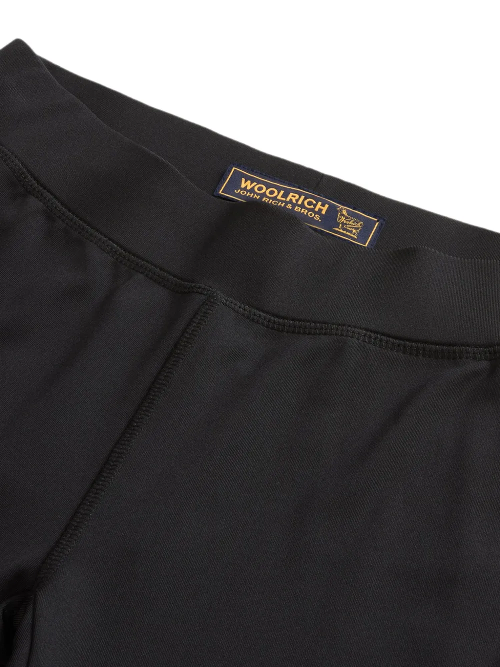 Woolrich Legging met mesh vlak en logoprint Zwart
