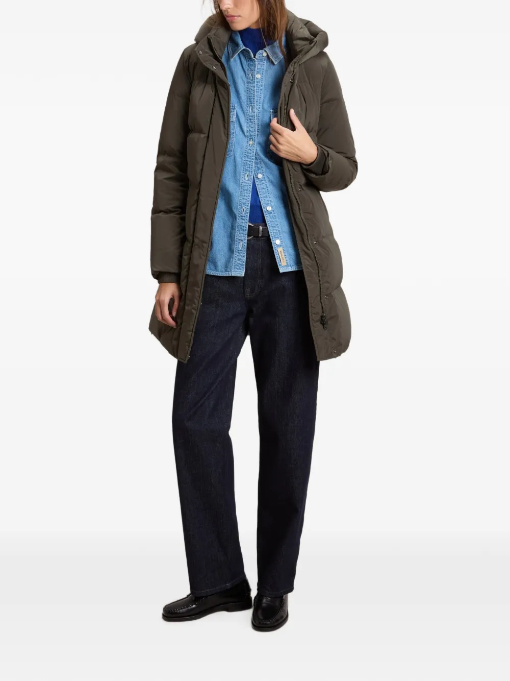 Woolrich Kelly gewatteerde parka Groen