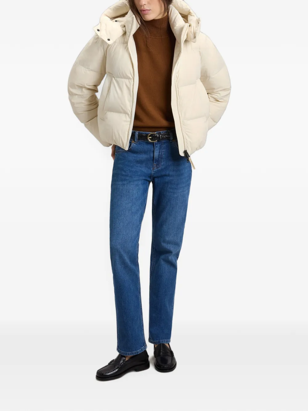 Woolrich Madison donsjack met capuchon Beige